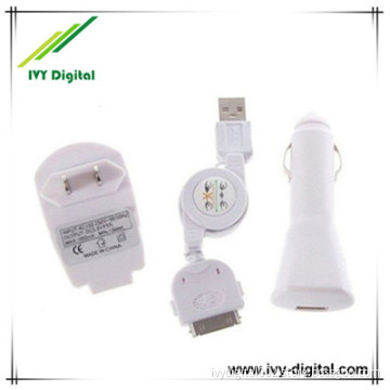 3 in 1 Charger for iPhone 4G 3GS 3G